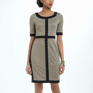 Anthropologie Parcheesi Block Shift Dress By Bailey 44 CLASSIC STYLE, Size XS